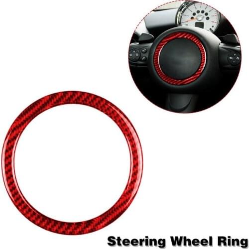 Car Steering Wheel Ring Case Decoration Sticker Cover Accessory For Mini, R55 R56 Countryman R60 Pacman And For R61 2007-2013