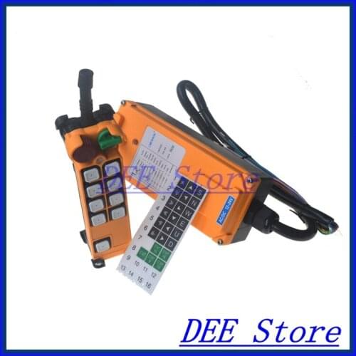 Free Shipping 8 channel 1 Speed Hoist Crane Truck Radio Remote Control System with E-Stop
