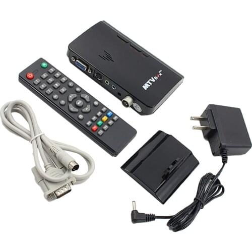 Digital Computer VGA TV Program Tuner Receiver Monitor US Plug w/ Remote Controller for Projector