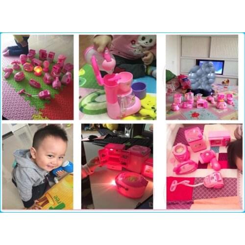 Children Kid Boy Girl Mini Kitchen Electrical Appliance Telephone Toy Set Early Education Dummy Household Pretended Play House