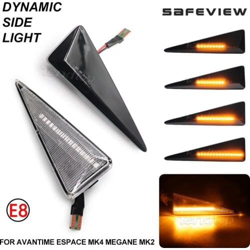 For Renault MK4 Vel Satis Wind Avantime Megane 2 Scenic 2 Espace 4 Flashing Blinker Marker Lamp Turn Side Light Car Styling