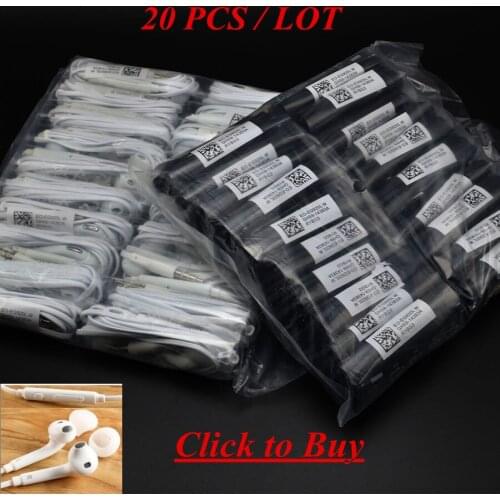 GutsyMan 20 pieces For s6 Earphone Stereo Earbuds In-Ear With Mic for MP3 MP4 Samsung Galaxy S7 S6 S4 S3 S2 i9800 i9300 S6 Edge