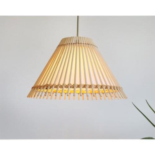 Countryside traditional craft bamboo handwoven pendant lights European vintage PVC E27 LED lights for cafe&corridor&porch LDK002