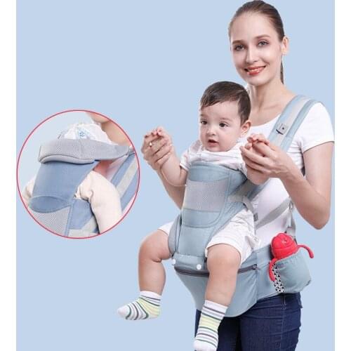 Multifunction Baby Carrier Ergonomic Kangaroo Baby Wrap Sling Can be used before and back Waist Stool Newborn Backpack Hipseat