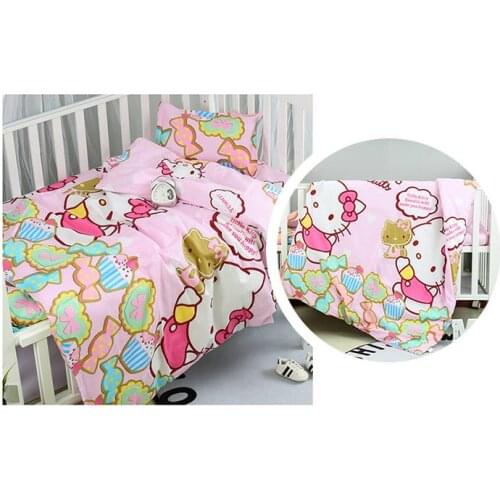 New Arrive Baby bedding sets 100% cotton baby bedclothes Cartoon crib Infant Blanket ,Duvet/Sheet/Pillow, with filling