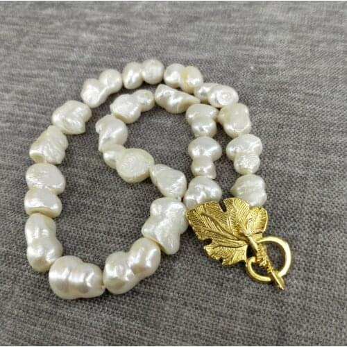 ~~ Free Shipping AMAZING 30mm white SOUTH Reborn keshi baroque pearls necklace 18inch