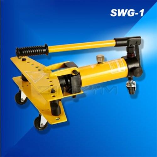 SWG-1 Hydraulic Pipe Bender Manual Pipe Bender Galvanized Pipe Iron Tube Bending Tool Hydraulic Bender 10 Ton 13-34MM 1/4”-1