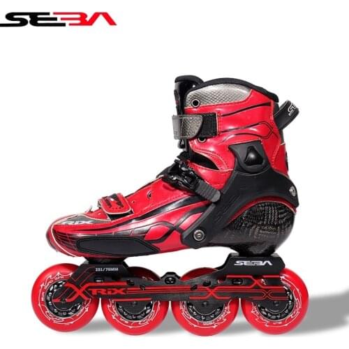 Trix 10th European Version Boot Slalom Professional Adult Inline Skates Carbon Fiber Shoes Slalom Slide Free Skating Patines