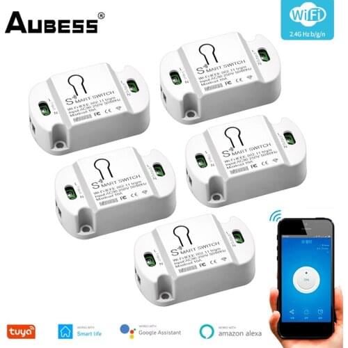 10A Wifi Smart Switch Timer Wireless Switches Smart Home Automation Compatible With Tuya Alexa Google Home 2020 New