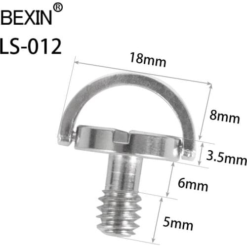 Bexin 1/4 screw d ring camera screw adapter dslr stand quick release plate mount Thread camera plate screw fr dslr camera tripod