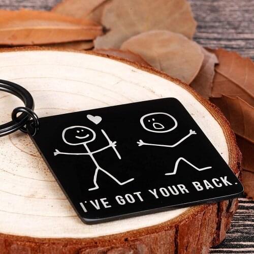 Funny Christmas Valentine Graduation Friendship Gift Ive Got Your Back Keychain Best Friend Gag Gifts for Her Him Friend