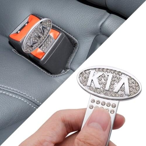 1/2pcs Metal Car Seat Belt Cover Clip Safety Belt Plug For KIA Cerato Sportage R K2 K3 K5 RIO 3 4 Sorento Interior Accessories