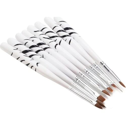 1set Zebres Brushes Nail Art Accessories Striper Liner Dotter Nail Brush
