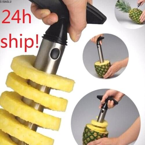 1Pc Stainless Steel Easy to use Pineapple Peeler Accessories Pineapple Slicers Fruit Knife Cutter Corer Slicer Kitchen Tools