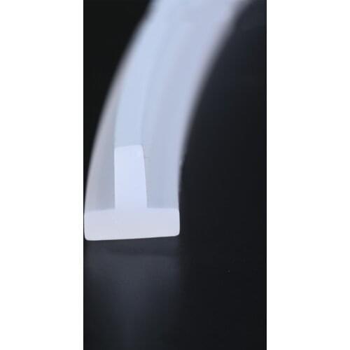 10mts T Shape Silicone Rubber Strip Sealing T Bar Waterproof Heat Resist Transparent Translucent