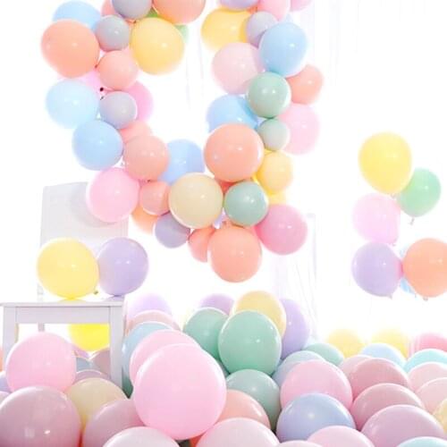 10pcs 10inch Macaron Balloons Candy Color Latex Ballon Wedding Birthday Party Baloon Decor Air Helium Globos Kids Gifts Supplies