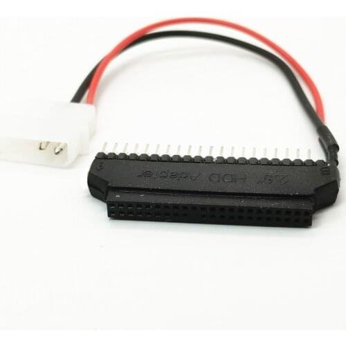 Laptop 2.5Inch 44pin to Desktop 3.5Inch 40pin IDE Hard Drive Adapter cable with DC 5V Power Connector