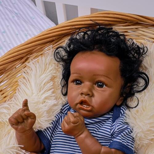 20 inch 50cm Reborn Baby Doll Reborn With Living Teeth Newborns Handmade Soft Silicone Baby Bath Doll Toy Realistic Kids Gift