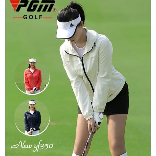 PGM Golf Jacket Women Clothing Autumn Winter Wear Long Sleeve Shirt Hooded Thick Warm Cold-Proof 2021 New Windbreaker Lady S~XL