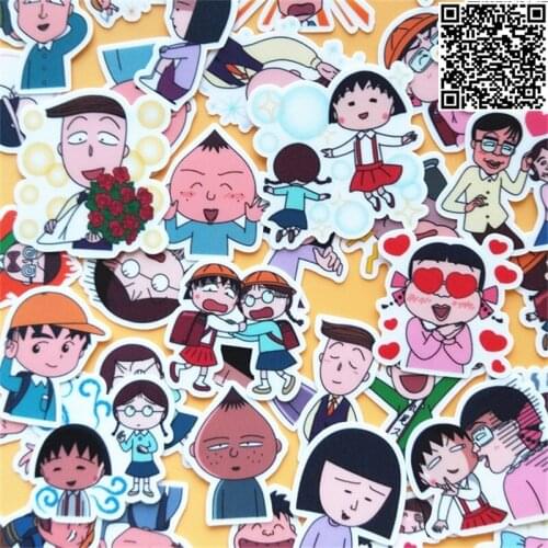 40 pcs waterproof Female student friends sticker for Wall decor fridge motorcycle Bike laptop car stickers figure toys no repeat