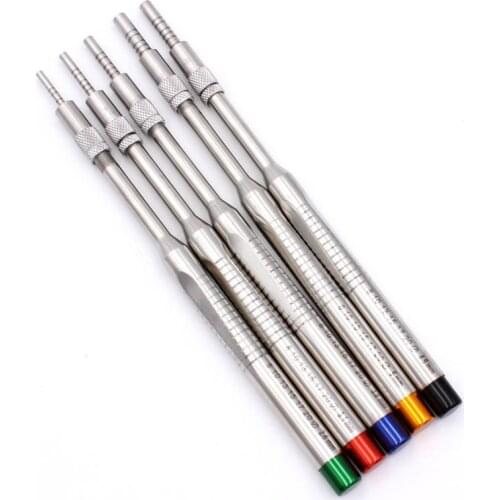 5 pcs Dental Implant Sinus Elevator Tools Concave Tips Maxillary sinus Lifting Device Osteotomes Implant bone Extruder