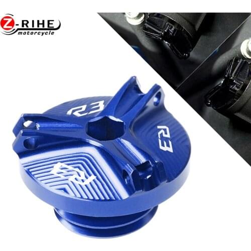 Motorcycle Accessories Fixed Engine Oil CUP Cover Screw Reservoir Cup For Yamaha YZF-R3 2015 2016 2017 2018 2019 YZFR3 YZF R3