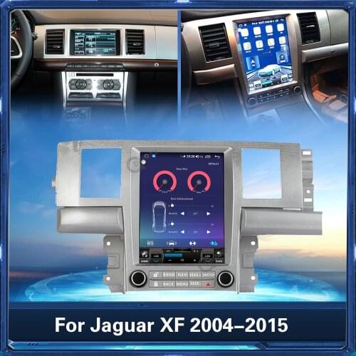 Android 2din Car Radio GPS Navigation For Jaguar XF 2004 - 2015 Multimedia Player Auto Car Audio Tape Recorder Vertical Screen