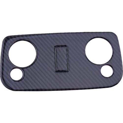 Car Carbon Fiber Front Reading Light Frame Trim Cover Decoration Bezel Fit For Ford Mustang 2009 2010 2011 2012 2013