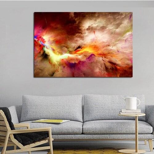 Large Size Canvas Painting Abstract Wall Painting Modern Wall Art Cloud Posters For Living Room Home Decor Frameless
