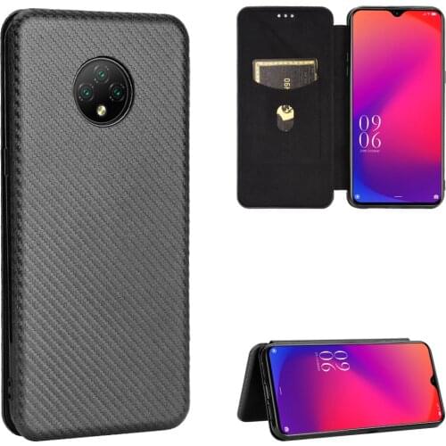 For Doogee X95 Case Luxury Flip Carbon Fiber Skin Magnetic Adsorption Shockproof Case For Doogee X95 X 95 DoogeeX95 Phone Bags