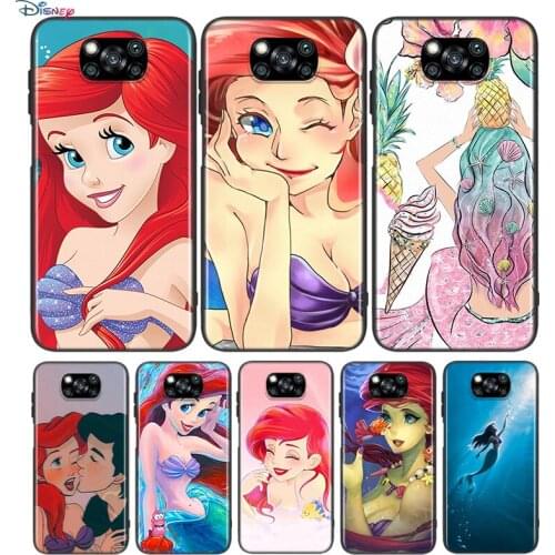 Ariel Mermaid princess For Xiaomi Poco X3 NFC M2 X2 F2 F3 C3 M3 F1 Pro Mi Play Mix 3 A3 A2 A1 6 Lite Soft Phone Case