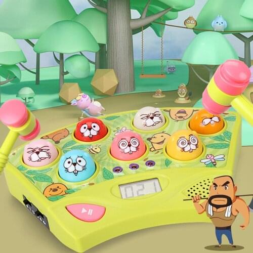 Children Electric Funny Whack A Hamster Game Machine Interactive Toy Kids Gift