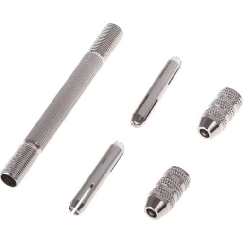 Double Headed Hand Twist Drill Chuck Drill Bit Holder Little Pin Vise 2020