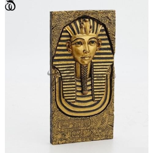 Egypt Character Wall Hanging Decoration Pharaoh Art Sculpture Resin Craft Home Decor Living Room Accessories Birthday Gift R7241