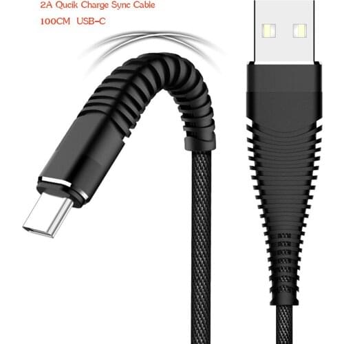 USB 3.1 TYPE C Cable 2A Fast Charging Data Braided Cord For Samsung Galaxy S8 S9 Plus/A3 A5 A7 2017/Note 8 LG G5 G6 G7 V20 V30