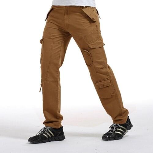 2021 Hot Multi Pockets Casual Airsoft Paintball Dropshipping Military Tactical Pants Solid Men Army Cargo Pants Outdoor Hiking