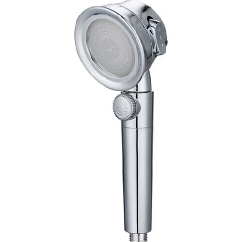 Pressurized Shower Head Three-speed Universal With Hose High Pressure Switch Handheld Showerhead For Bathroom Accessories