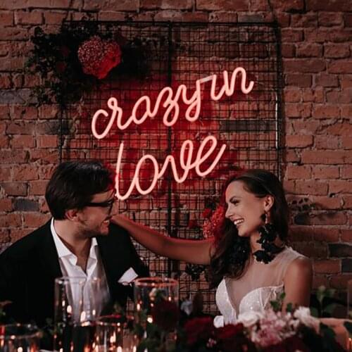 Crazy in love Custom Neon sign, Hands neon light sign, Hands Led neon sign, sign for wall, Neon wall decor, LED Neon Sign