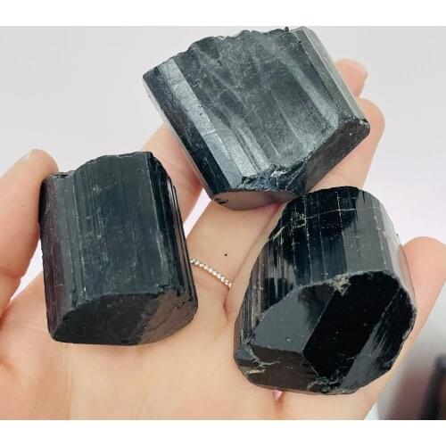 New!!! High Quality! Natural Black Tourmaline Rough Stone Specimen Original Mineral