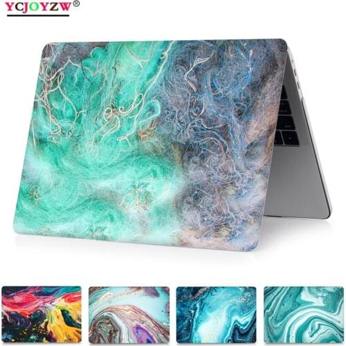 Laptop Case For Apple MacBook New 2020 Pro Air Retina 11 12 13 15 16 inch Touch Bar ID Marble Shell Sleeve