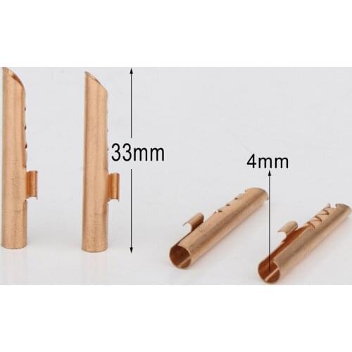 4Pcs Gold Plated Banana Plugs, Audio Speaker Male Connector plug