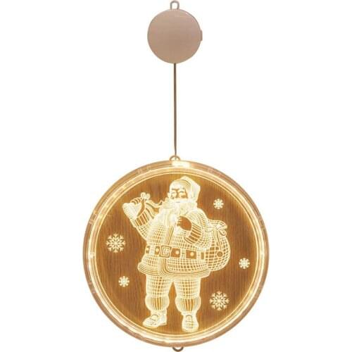 Holiday Light Christmas Decoration Lamp Room Decor Accessories Christmas Hanging Lights Snowman And Merry Christmas LED Lights