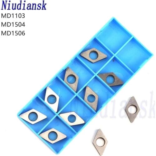 10pcs MD1103 MD1504 MD1506 High Quality Carbide Shims CNC Lathe Turning Tool Holder Accessories Gasket D-Type Rhombus Knife Pad