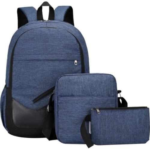 Travel Canva Backpacks Teenager Shoulder Bags Clutch Women 3pcs/Set Unisex Men Backpacks School Students Bookbag Bolsa Mochila