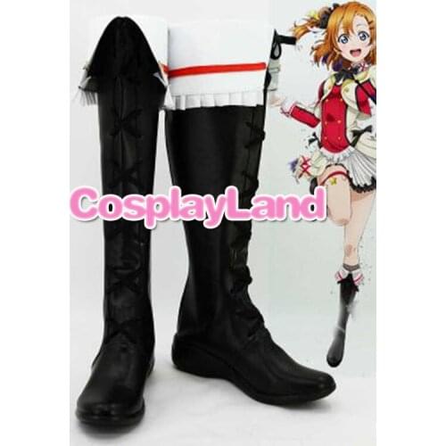 Customize Boots Love Live ! 2 Yazawa Nico Black Cosplay Boots Cosplay Costume Anime Party Shoes