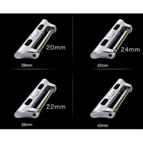 Watchband Connector Adapter For Apple Watch band strap iwatch serie 6 5 4 3 se 44mm/42mm 40mm/38mm Seamless Aluminum Accessories