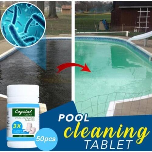 50g/Bottle Swimming Pool Cleaning Multi Use Effervescent Tablets Chlorine Tablets Swimming Pool Cleaner
