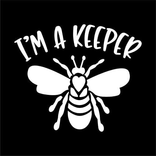 I'm A Bee Keeper Vinyl Decal Sticker | Cars Trucks Vans SUVs Windows Walls Cups Laptops | White | 5.5 Inch | KCD2390