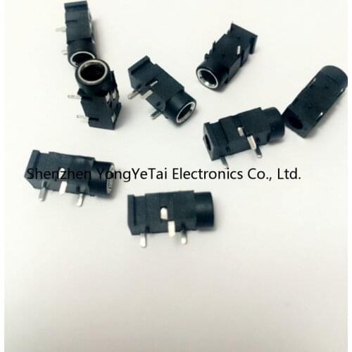 YYT 10PCS 3.5 headphone jack audio jack PJ-320 3-line pin female connector DIP stereo headphones
