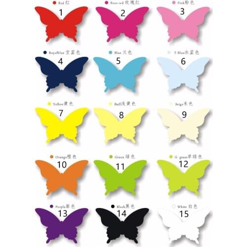 20pcs 15color Laser Cut Vine Butterfly Paper Place Card / Escort Card/Invitation Card For Wedding Party Decoration Home Decor